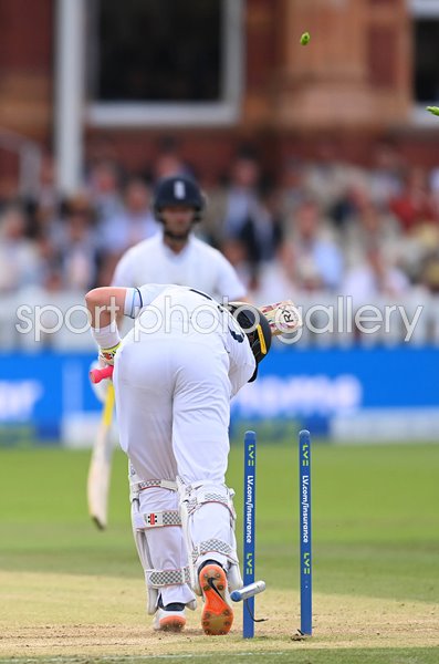 Ollie Pope England bowled by Mitchell Starc Australia Lord's Ashes 2023