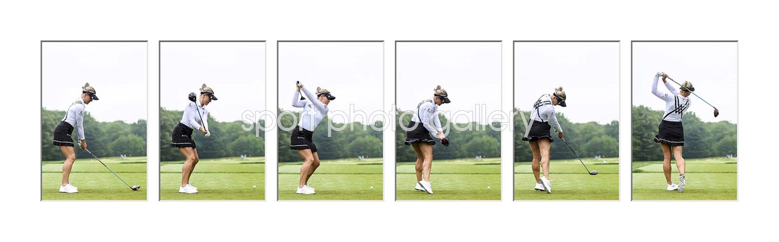 Charley Hull England Six Stage Swing Sequence Collage Charley Hull England Six Stage Swing Sequence Collage