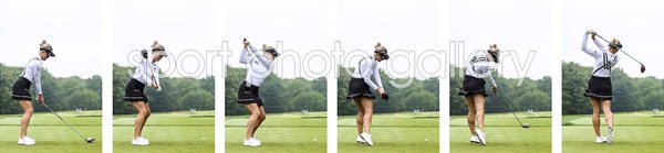 Charley Hull England Six Stage Swing Sequence Collage