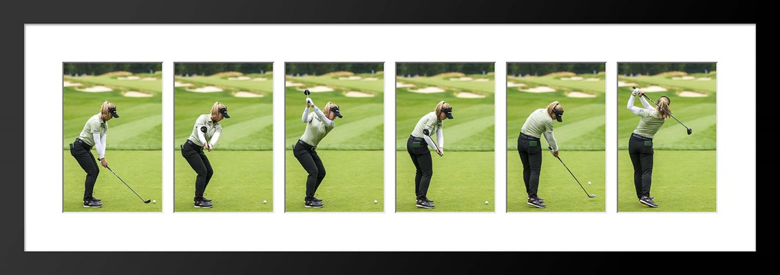Brooke Henderson Canada Six Stage Swing Sequence Collage
