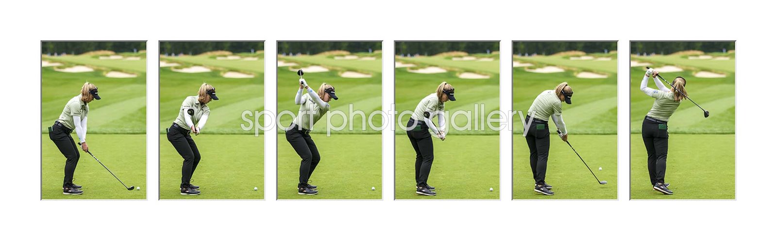 Brooke Henderson Canada Six Stage Swing Sequence Collage