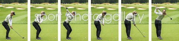 Brooke Henderson Canada Six Stage Swing Sequence Collage