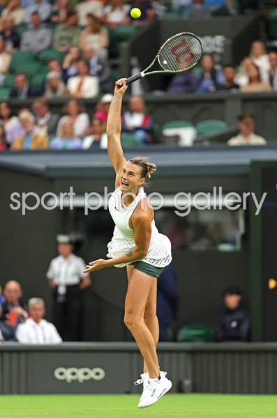 Aryna Sabalenka serves First Round Wimbledon 2023