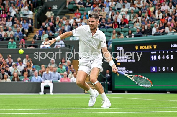 Cameron Norrie Great Britain forehand Centre Court Wimbledon 2023