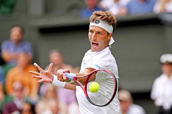 Liam Broady Great Britain v Casper Ruud Wimbledon 2023