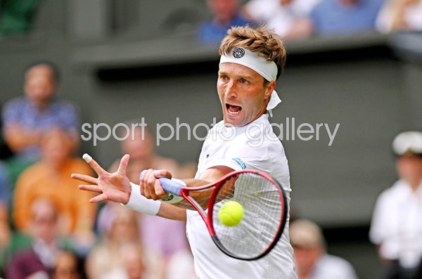 Liam Broady Great Britain v Casper Ruud Wimbledon 2023