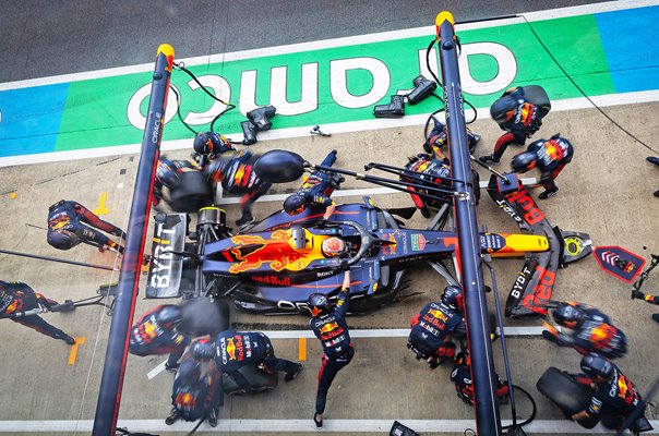 Max Verstappen Netherlands Red Bull Pitstop Silverstone British Grand Prix 2023