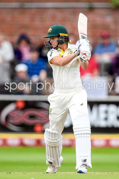 Meg Lanning Australia bats v England Women's Ashes Test Taunton 2019