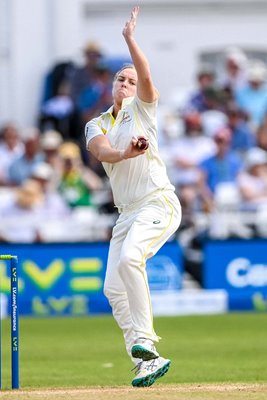 Kim Garth Australia bowls v England Women's Ashes Test Trent Bridge 2023