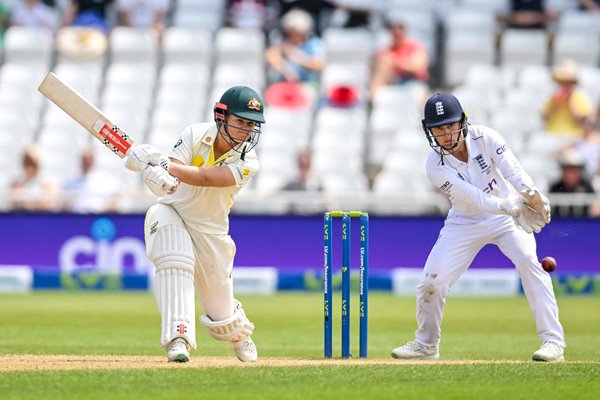 Jess Jonassen Australia bats v England Women's Ashes Test Match Trent Bridge 2023