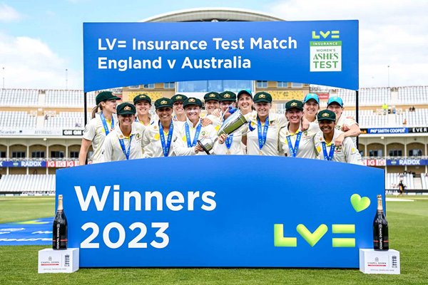 Australia celebrate v England Women's Ashes Test Match Trent Bridge 2023