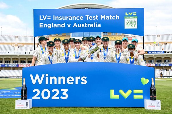 Australia celebrate v England Women's Ashes Test Match Trent Bridge 2023