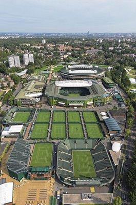 Aerial Views All England Lawn Tennis & Croquet Club Wimbledon 2023