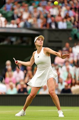 Elina Svitolina Ukraine forehand v Iga Swiatek Wimbledon 2023