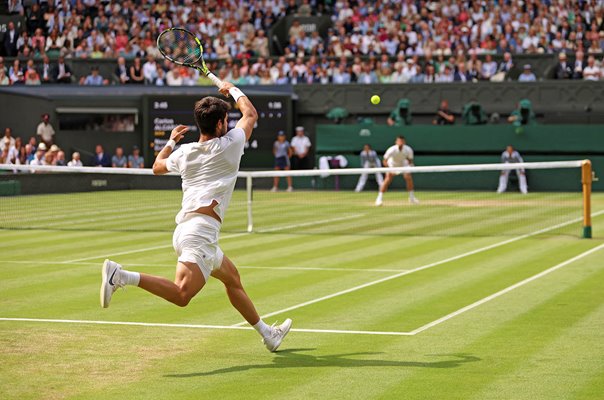 Carlos Alcaraz Spain v Novak Djokovic Serbia Wimbledon Final 2023