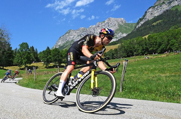 Wout Van Aert Belgium descends Stage 15 Tour de France 2023  
