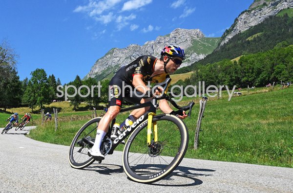 Wout Van Aert Belgium descends Stage 15 Tour de France 2023  