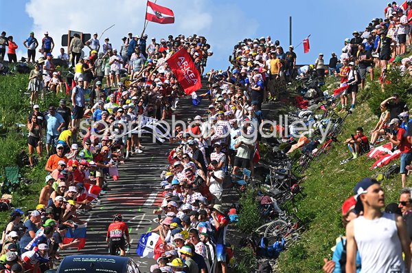 Simon Guglielmi France climbs Col de la Loze Stage 17 Tour de France 2023