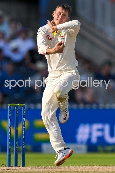 Marnus Labuschagne Australia bowls v England Old Trafford Ashes 2023