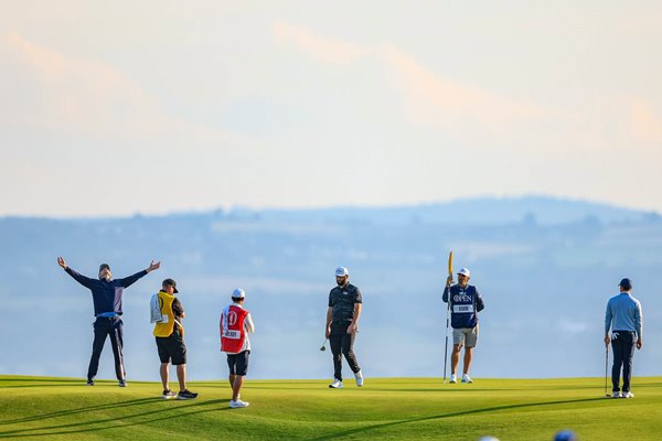 Justin Rose England missed putt 17th green British Open Hoylake 2023