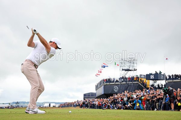 Rory McIlroy Northern Ireland tee shot 3rd hole Day 3 British Open Hoylake 2023