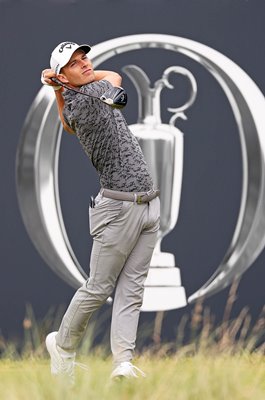 Matthew Jordan England drives 1st tee Day 2 British Open Hoylake 2023