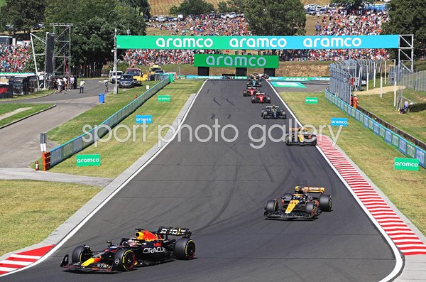 Max Verstappen Netherlands & Red Bull leads in Hungary 2023