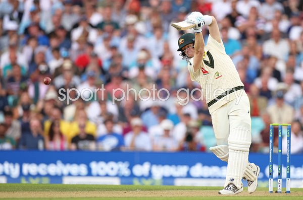 Steve Smith Australia drives v England 5th Ashes Test Oval 2023
