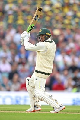 Usman Khawaja Australia bats v England 5th Ashes Test Oval 2023