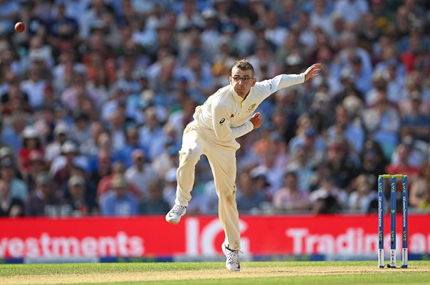 Todd Murphy Australia bowls v England 5th Ashes Test Oval 2023