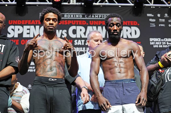 Errol Spence Jr. v Terence Crawford Weigh-in Las Vegas 2023