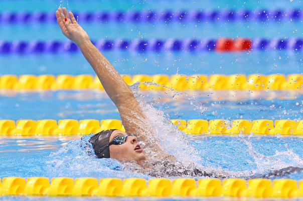 Summer Mcintosh Canada 400m Individual Medley Backstoke leg World Swimming Fukuoka 2023