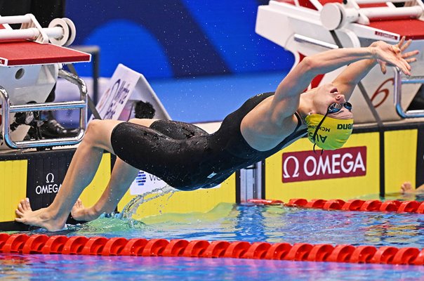 Kaylee McKeown Australia Women's 100m Backstroke Final Start Fukuoka 2023