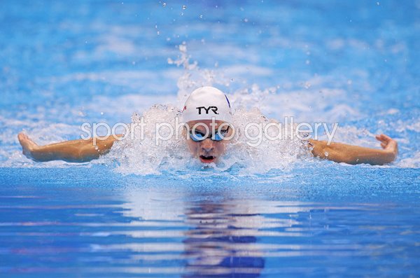 Leon Marchand France 200m Individual Medley Butterfly heats World Swimming Fukuoka 2023