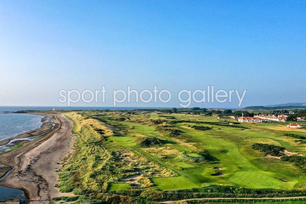 Aerial view 3rd 4th & 5th holes Ailsa Course Turnberry 2021