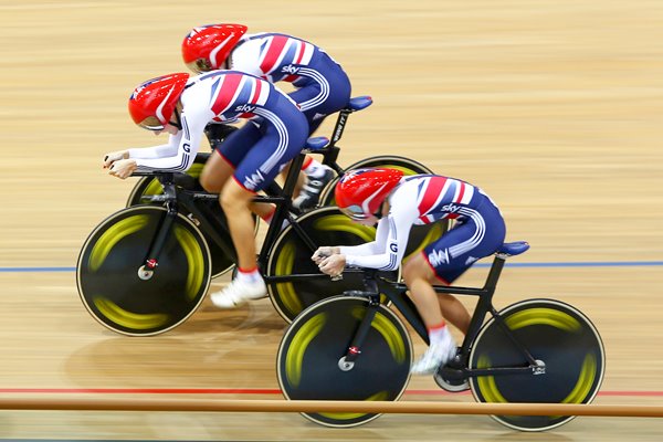 Laura Trott, Dani King and Elinor Barker Team Pursuit World Gold 2013