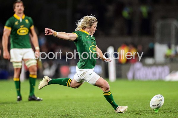 Faf de Klerk South Africa kicks v New Zealand Rugby Championship Auckland 2023