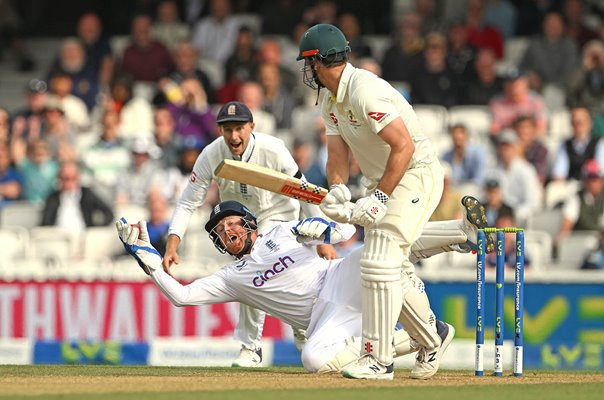 Jonny Bairstow England stunning catch v Mitch Marsh Australia Ashes Oval 2023