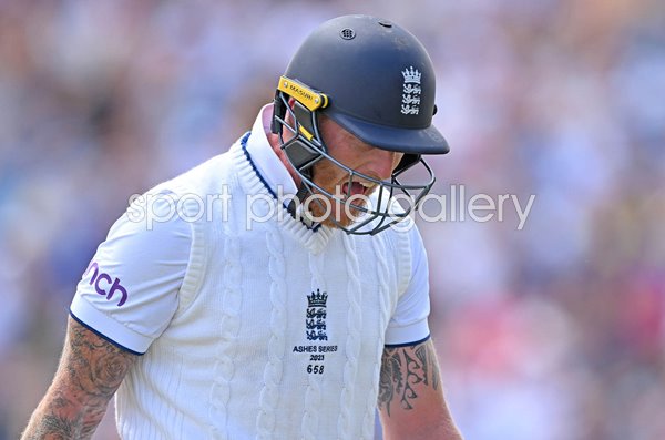 Ben Stokes England frustration v Australia 3rd Ashes Test Match Leeds 2023