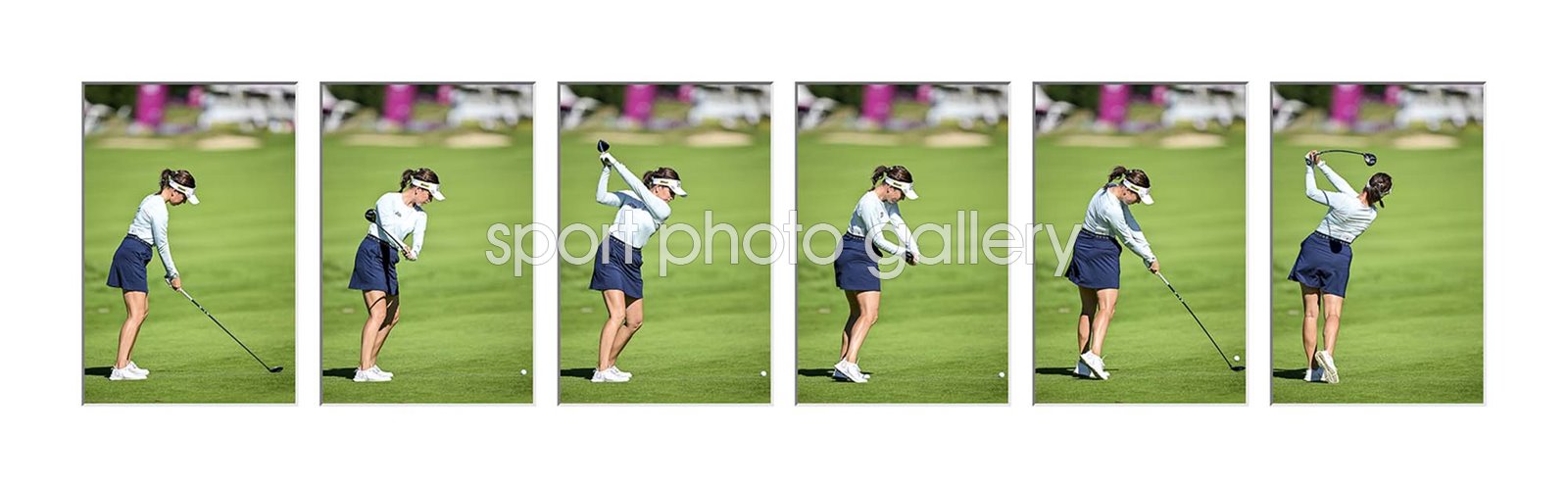 Georgia Hall England Six Stage Swing Sequence Collage