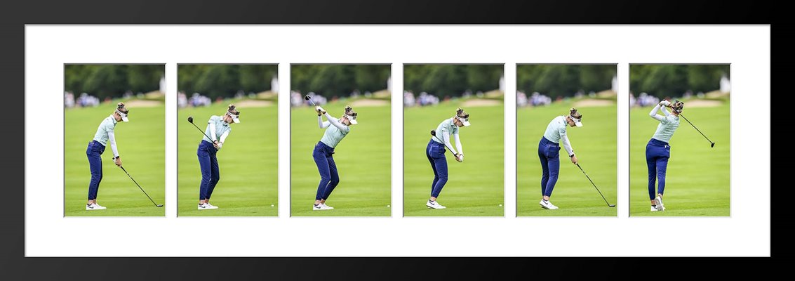 Nelly Korda USA Six Stage Swing Sequence Collage