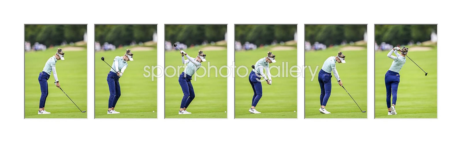 Nelly Korda USA Six Stage Swing Sequence Collage