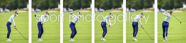 Nelly Korda USA Six Stage Swing Sequence Collage