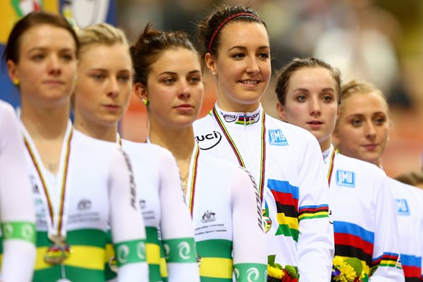 Great Britian Gold Australia Silver Team Pursuit Worlds 2013