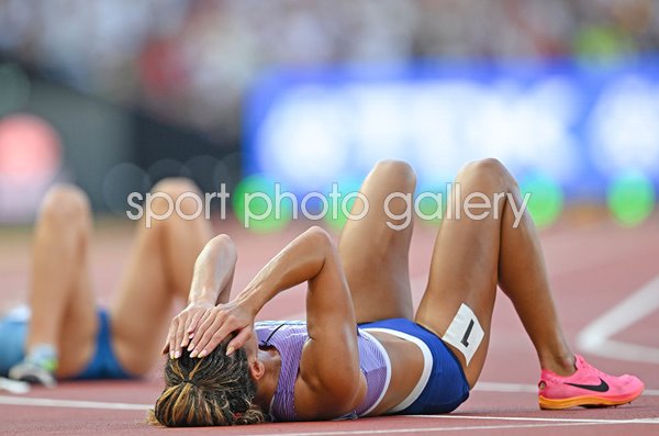 Katarina Johnson-Thompson Great Britain wins World Heptathlon Budapest 2023