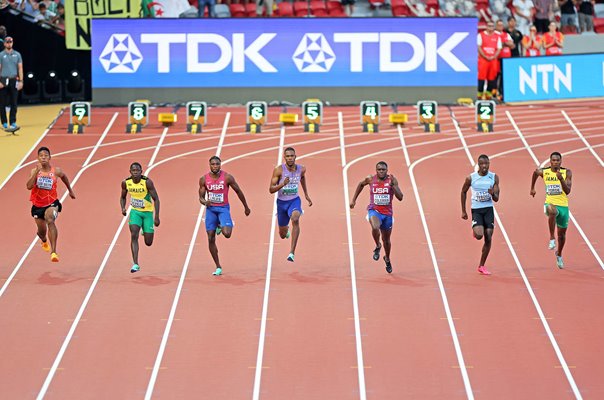 Noah Lyles USA leads 100m Final World Athletics Championships Budapest 2023