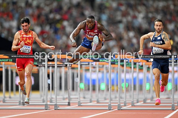 Grant Holloway USA 110m Hurdles Semi Final World Athletics Budapest 2023