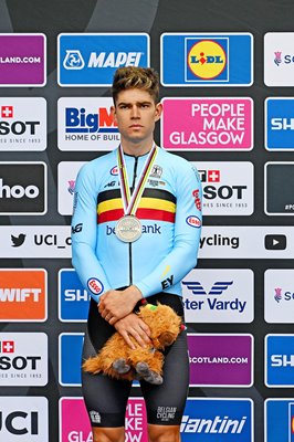 Wout Van Aert Belgium Road Race Silver Cycling World Championships Glasgow 2023