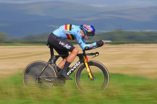 Wout Van Aert Belgium Time Trial Cycling World Championships Glasgow 2023  