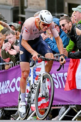 Mathieu Van Der Poel Netherlands wins Road Race World Championships Glasgow 2023  